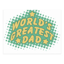 World's greatest dad postcards
