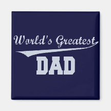 World's Greatest Dad Refrigerator Magnets