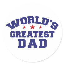 World's Greatest Dad stickers