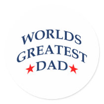 Worlds Greatest Dad stickers