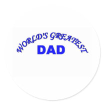 World's Greatest Dad Stickers