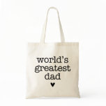 World's Greatest Dad with Heart Father's Day bags