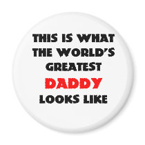 WORLDS GREATEST DADDY magnets by edissler WORLDS GREATEST DADDY magnets