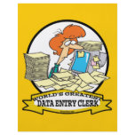 WORLDS GREATEST DATA ENTRY CLERK WOMEN CARTOON flyers