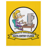WORLDS GREATEST DATA ENTRY CLERK WOMEN CARTOON flyers