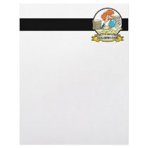 WORLDS GREATEST DATA ENTRY CLERK WOMEN CARTOON CUSTOMIZED LETTERHEAD