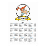 WORLDS GREATEST DAUGHTER CARTOON BUSINESS CARD TEMPLATE