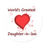 World's Greatest daughter-in-law stickers