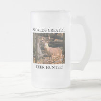 WORLDS GREATEST DEER HUNTER! 16oz STEIN mugs