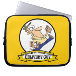 WORLDS GREATEST DELIVERY GUY MEN CARTOON LAPTOP SLEEVES