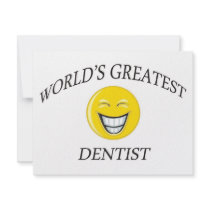 WORLD'S GREATEST DENTIST CUSTOM INVITATIONS