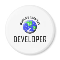 World's Greatest Developer magnets by jobshirt World's Greatest Developer magnets