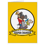 WORLDS GREATEST DIAPER CHANGER DAD CARTOON cards