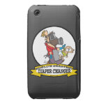 WORLDS GREATEST DIAPER CHANGER DAD CARTOON iPhone 3 Case-Mate CASES