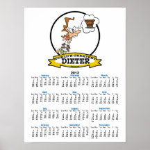 WORLDS GREATEST DIETER FEMALE CARTOON POSTERS