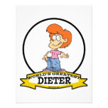 WORLDS GREATEST DIETER FEMALE II CARTOON CUSTOM INVITATIONS