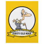 WORLDS GREATEST DIRTY OLD MAN CARTOON FULL COLOR FLYER