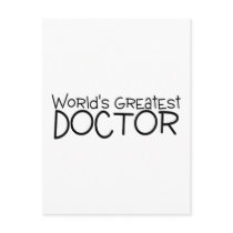 Worlds Greatest Doctor Post Card