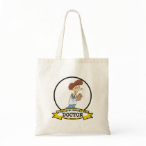 WORLDS GREATEST DOCTOR WOMEN CARTOON TOTE BAGS