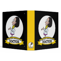 WORLDS GREATEST DOCTOR WOMEN II CARTOON BINDERS