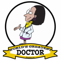 WORLDS GREATEST DOCTOR WOMEN II CARTOON PHOTO CUT OUTS