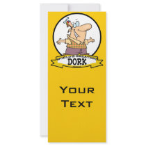 WORLDS GREATEST DORK II CARTOON RACK CARD TEMPLATE