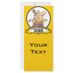 WORLDS GREATEST DORK II CARTOON RACK CARD TEMPLATE