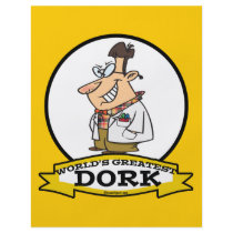 WORLDS GREATEST DORK MEN CARTOON FLYER DESIGN