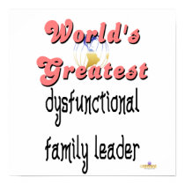 World's Greatest Dysfunctional Family Leader Pink posters by sayingsentral World's Greatest Dysfunctional Family Leader Pink posters