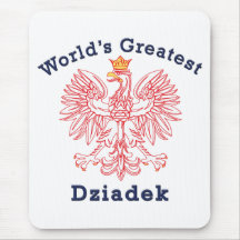 World's Greatest Dziadek Eagle Mouse Mats