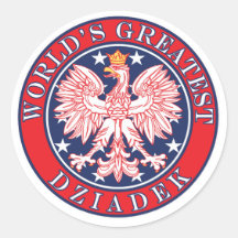 World's Greatest Dziadek Round Sticker