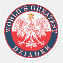 World's Greatest Dziadek Round Stickers