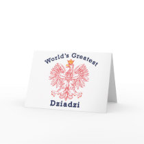 World's Greatest Dziadzi Eagle Greeting Card