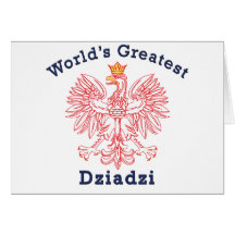 World's Greatest Dziadzi Eagle Greeting Card