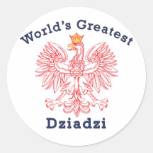 World's Greatest Dziadzi Eagle Stickers