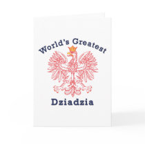 World's Greatest Dziadzia Eagle Greeting Card