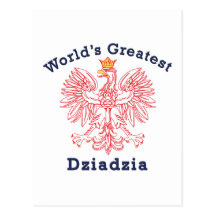 World's Greatest Dziadzia Eagle Postcard