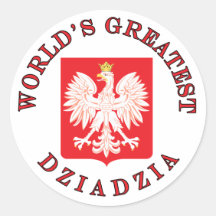 World's Greatest Dziadzia Round Sticker