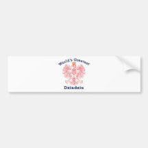 World's Greatest Dziadziu Red Eagle Bumper Stickers