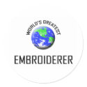 World's Greatest Embroiderer stickers