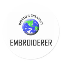World's Greatest Embroiderer stickers