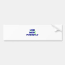 World's Greatest Environmentalist Bumper Sticker