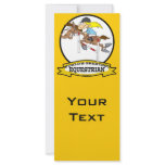 WORLDS GREATEST EQUESTRIAN WOMEN CARTOON PERSONALIZED RACK CARD