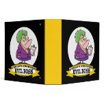 WORLDS GREATEST EVIL BOSS LADY CARTOON BINDERS