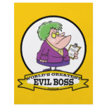 WORLDS GREATEST EVIL BOSS LADY CARTOON FLYER