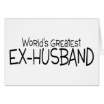 Worlds Greatest Ex Husband Card