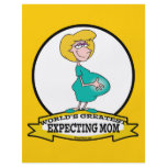WORLDS GREATEST EXPECTING MOM WOMEN CARTOON CUSTOM FLYER