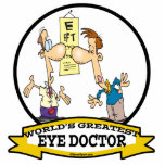 WORLDS GREATEST EYE DOCTOR MEN CARTOON CUT OUTS