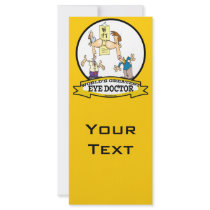 WORLDS GREATEST EYE DOCTOR MEN CARTOON RACK CARDS