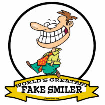 WORLDS GREATEST FAKE SMILER MEN CARTOON PHOTO CUT OUTS